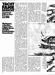 Cometone,  9,10m Seekreuzer, Yacht-Fahrbericht
