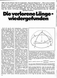 Mond zur Längenbestimmung