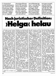 Nach juristischer Definition - "Helga" helau