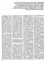 Kursstabilität von Flossenkielern