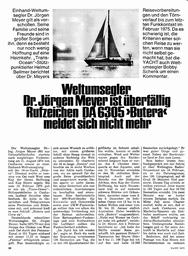 Meyer, Dr. Jörgen - vermißt