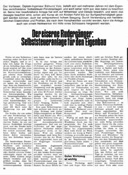Selbststeuerungsanlage im Eigenbau