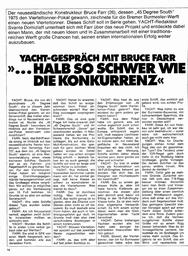 Yacht-Gespräch mit Bruce Farr über neuen Vierteltonner