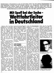 Wettfahrtleiter in Deutschland