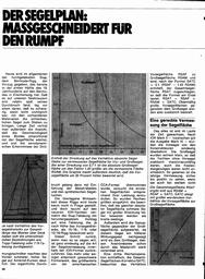 Ein schneller Vierteltonner entsteht - Der Segelplan: Maßgeschneidert für den Rumpf -2-