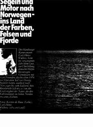 Unter Segeln und Motor nach Norwegen