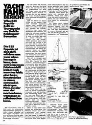 Wibo 835 Populär,  8,35m Tourenschiff