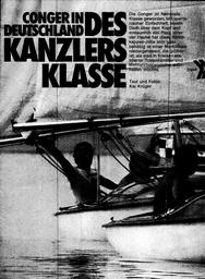 Kanzlers Klasse - Conger in Deutschland