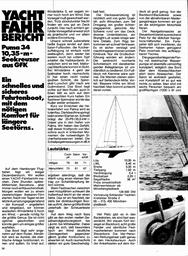 Puma 34, 10,35m Seekreuzer aus GFK