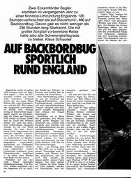 Backbordbug sportlich rund England, auf