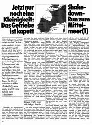 Shake-down-Run zum Mittelmeer -1-