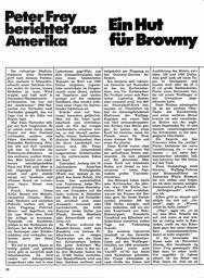 Peter Frey berichtet aus Amerika