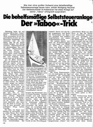 Selbststeueranlage, behelfsmäßige