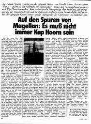 Spuren von Magellan, auf den