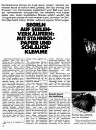 Segeln auf Seelenverkäufern