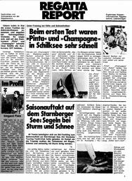 Ski-Yachting am Starnberger See