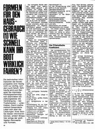 Formeln für den Hausgebrauch: Wie schnell kann Ihr Boot wirklich fahren?