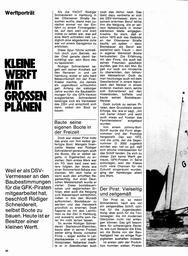 Werft-Portät: Rüdiger Schneidereit