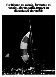 Yacht-Gespräch: Regatta-Report im Kreuzfeuer der Kritik