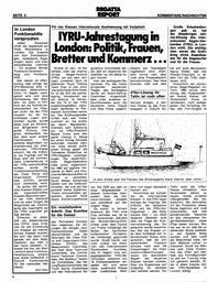 IYRU-Jahrestagung in London
