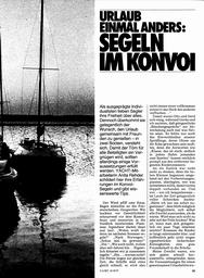 Segeln im Konvoi