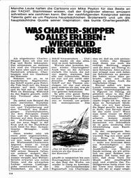 Wiegenlied für eine Robbe (Erfahrungen v. Charter-Skippern)
