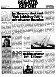 Eintonnerpokal vor Neuseeland