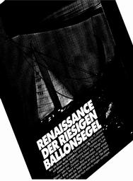 Ballonsegeln - Renaissance der riesigen Ballonsegel
