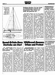 Wanders, Wolfgang - Neue Transatlantik-Yacht von Horst Glacer
