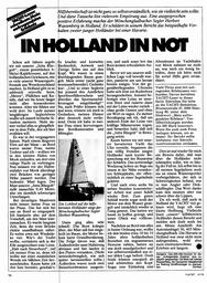 Yacht-Leser schreiben: In Holland in Not