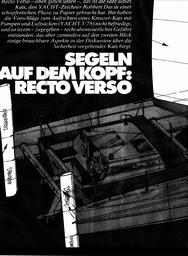 Segeln auf dem Kopf