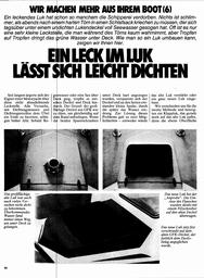 Wir machen mehr aus Ihrem Boot (6) Leck im Luk