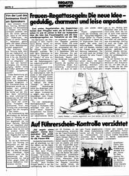 Frauen-Regattsegeln