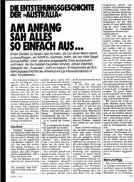 "Australia" - Entstehungsgeschichte