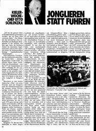 Schlenzka, Otto: Joglieren statt führen