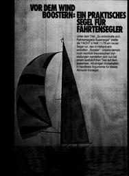 Booster - Praktisches Segel für Fahrtensegler