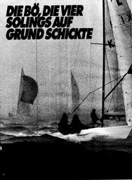 Soling - Die Bö, die vier Solings auf Grund schickte