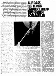 Schamfilen - Tips gegen