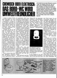Bord-WC - chemisch oder elektrisch