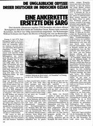 Odyssee dreier Deutscher im Indischen Ozean