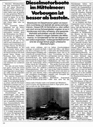 Dieselmotorboote im Mittelmeer
