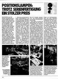 Positionslampen - Trotz Serienfertigung ein stolzer Preis