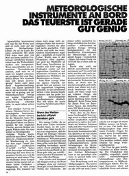 Meteorologische Instrumente an Bord