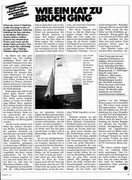 Yacht-Leser schreiben: Mein aufregendstes Erlebnis Kat-Kenterung und Bruch