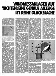 Windmeßanlagen auf Yachten (Karnetzki)