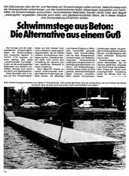 Schwimmstege aus Beton