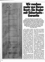 Wir machen mehr aus Ihrem Boot (15): Ruder mit Sicherheitsgarantie