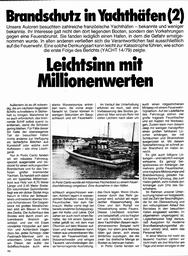 Brandschutz in Yachthäfen (2)
