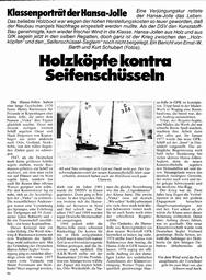 Klassenporträt Hansa-Jolle