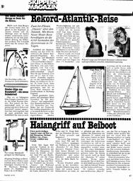 Atlantik-Überquerung, Rekord - Roland Lange, Bernhard Baumann